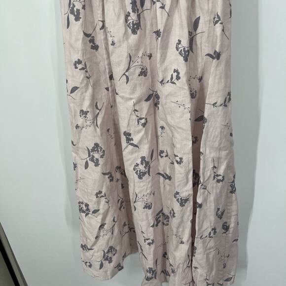 Wilfred Aritzia Genoa Linen Midi Dress in Vin Gris/Ardoise - Picture 3 of 9